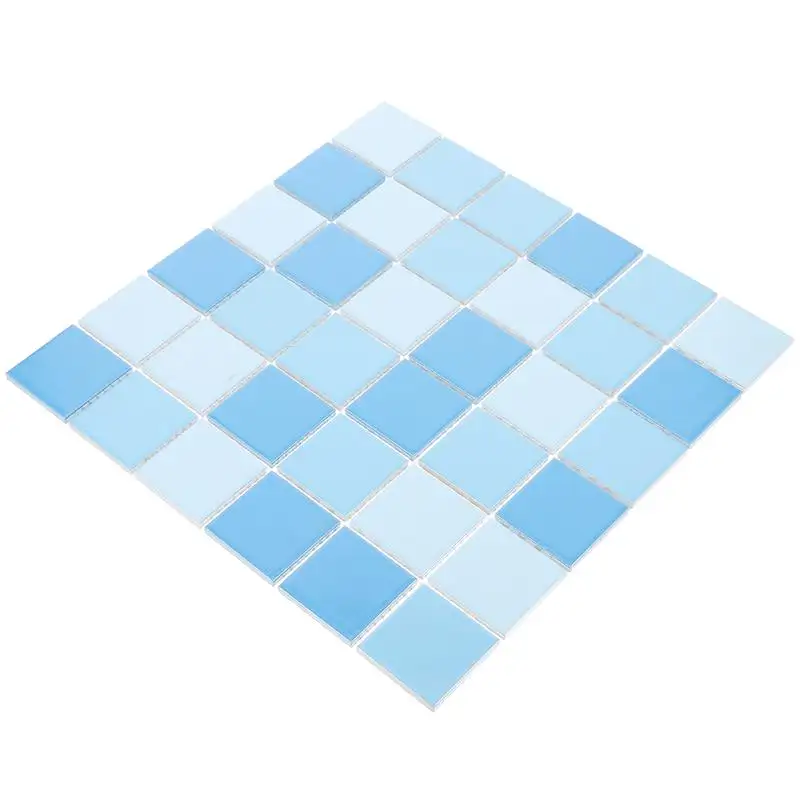 Azulejo de piscina mosaico de cristal cocina baño papel de pared ducha Fondo piscina azulejo decoración del hogar azulejo
