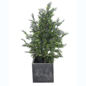 Árbol de Ciprés Verde Artificial JIAWEI, Plástico Ecológico de 120 cm, Directamente de Fábrica para Decoración de Interiores del Hogar y Jardín - Product Image 3