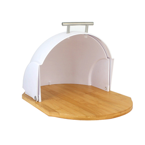 Boîte à <span class=keywords><strong>pain</strong></span> <span class=keywords><strong>de</strong></span> cuisine avec couvercle à rabat sans BPA, <span class=keywords><strong>conservation</strong></span> <span class=keywords><strong>de</strong></span> la fraîcheur, boîte à <span class=keywords><strong>pain</strong></span> <span class=keywords><strong>de</strong></span> comptoir avec base en bambou - Product Image 2