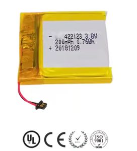 แบตเตอรี่ลิเธียมไอออนแรงดันสูง 422123 200mAh 3.8V ของแท้จากโรงงาน OEM โพลิเมอร์คุณภาพดี ขายส่ง ความจุขนาดใหญ่ - Product Image 2