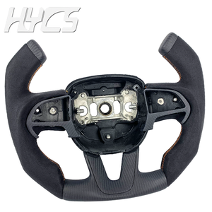 Volante Deportivo Personalizado de Fibra de Carbono y Cuero para Dodge Challenger SRT Charger <span class=keywords><strong>Durango</strong></span> - Product Image 3