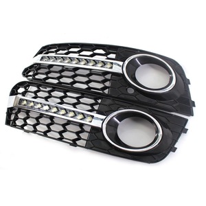 Kit de Rejilla con Luces LED de Circulación Diurna para Audi A4B8, Rejilla de Panal con Luces Antiniebla Modificadas, 2009-2011 - Product Image 2