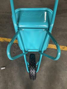 Chariot de jardin HENGYIDA avec roue pneumatique, capacité de charge de 160 kg, plateau en métal et plastique, 4.00-8, pour travaux de construction - Product Image 5
