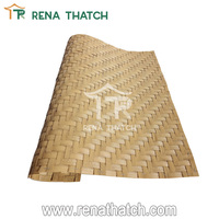 Decoración de techo con clasificación de fuego Alfombra de tejido de ratán artificial Hoja de paja Hoja de correas de ratán de plástico sintético