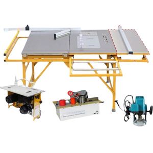 Vertical Wood <b>Table</b> <b>Saw</b> Machine Mini Multifunction Sliding Panel Double Blade Hot <b>Sale</b> Motor Core Best Seller - Product Image 1