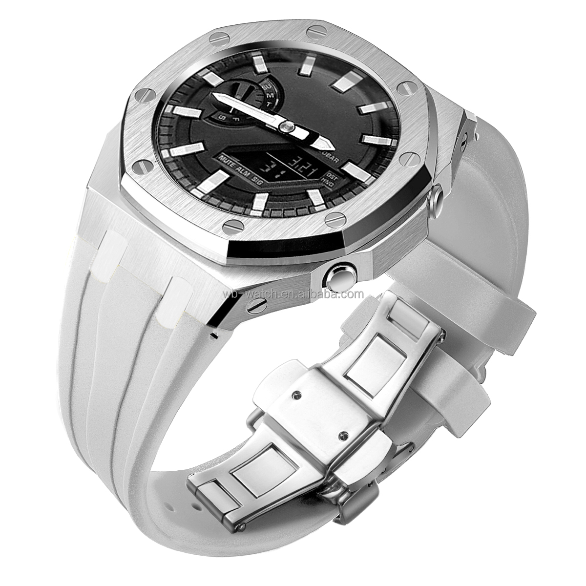 Silver Case+Grey Band