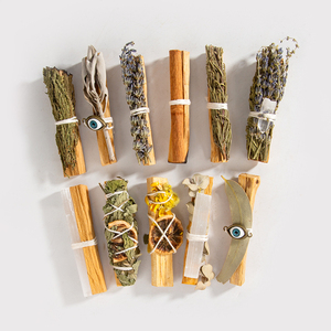 Tuyết tùng tự nhiên hương thảo cam trắng <span class=keywords><strong>Sage</strong></span> hoa oải hương PALO santo <span class=keywords><strong>Sage</strong></span> hương dính Smudge bó Bộ quà tặng - Product Image 1