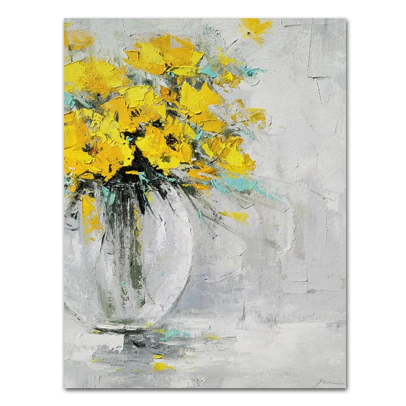 Tremendous Art Painting Floral Handpainted Abstract Painting Acrylic On Canvas For Wall Decor