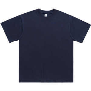 High Quality Drop shoulder Crewneck T shirt Customizable 100% Cotton Heavyweight Oversized T-shirt Custom Graphic Logo Tshirt - Product Image 3