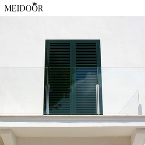 Nhôm mù louver cửa sổ cho biệt thự Tempered Glass louver cửa sổ màn trập cửa sổ - Product Image 6