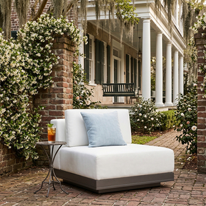 Canapé simple d'extérieur en aluminium, tissu imperméable, chaise longue moderne pour villa, jardin, patio, meubles <span class=keywords><strong>de</strong></span> jardin - Product Image 1