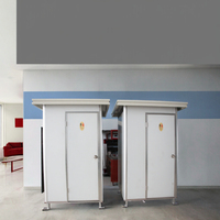 Toilettes mobiles préfabriquées portables modernes, écologiques, marque YONGHONG, à bas prix, en panneaux sandwich d'acier, design accroupi/assis