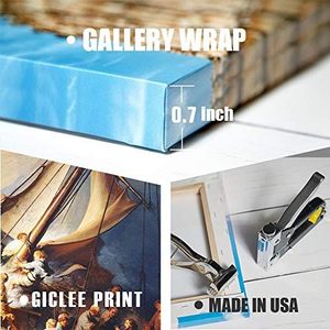 Hecho a mano 30x24 pulgadas Giclee Canvas Art Figura clásica en Storm Sea Galilee World Classic Rembrandt Van Rijn Oil Wall Art - Product Image 4