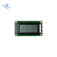 وحدة عرض LCD أحادية اللون من نوع STN مع إضاءة خلفية، بشاشة نقطية 8x2، تحتوي على 8 أحرف وخطين.