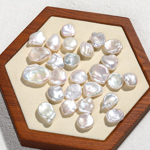 Nuevas Perlas de Agua Dulce Naturales de Luz Intensa, Cuentas Sueltas para DIY, Pétalos Grandes con Forma Irregular, Estilo Barroco, Color Blanco - Product Image 2