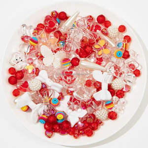 Cajas Sorpresa de Cuentas Acrílicas, Cuentas de Plástico para Hacer Manualidades, Cuentas Sueltas para Hacer Aretes, Pulseras, Accesorios para Teléfonos Móviles - Product Image 5