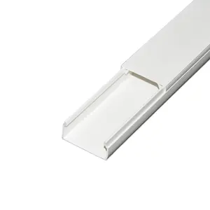 Kwaliteitsgarantie Brandwerende Elektrische Geperforeerde Kanalen Sleufvormige Plastic Pvc Kabelgoot Trunking