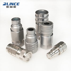 Blince 3/8 1/4 1/2 인치 NPT 스레드 평면 유압 퀵 연결 커플러 세트 유압 퀵 커플 링 커넥터 - Product Image 2