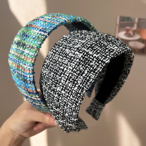 Colección Otoño-Invierno, Diadema de Lana Tweed Gruesa, Borde Ancho, Estilo Parisino, Accesorio para el Cabello <span class=keywords><strong>Alexandre</strong></span> - Product Image 6