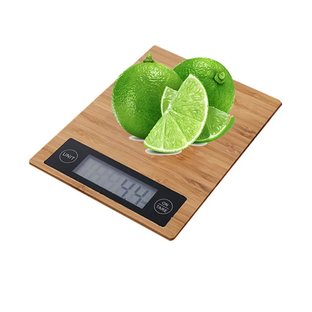 high capacity hot selling custom logo natural bamboo kitchen food scale