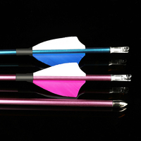 Flèche en carbone pur, tige de 4,2 mm, plumes de dinde, spine 400-1000, pour tir à l'arc, compétition, arc classique et arc à poulies