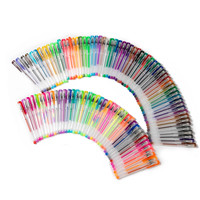 Ensemble de stylos marqueurs à encre gel 1.0mm avec logo personnalisé encre violette et pailletée multicolore matière plastique durable