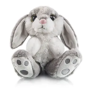 Weiches Plüsch hasen kaninchen Nettes graues Plüsch-gefülltes Kaninchen-Spielzeug