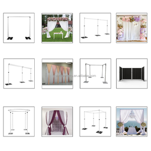 ديكور حفلات بالجملة ألومنيوم زهور لامعة جدار صور لحفلات الزفاف ستارة خلفية من مواسير قابلة للتعديل - Product Image 2