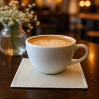 Sous-verre crème à double couche avec bordure en ruban pour hôtel, restaurant, café, taille personnalisée