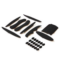 Accessoires de casque de vélo de vélo, tapis noir, casques d'équitation de moto, kits de rembourrage, coussinets de casque pour l'équitation