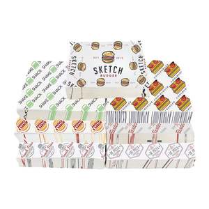 Wholesale Greaseproof Reusable Wax <b>Paper</b> Custom Logo Restaurant Sandwich <b>Burger</b> Hamburger <b>Paper</b> - Product Image 1