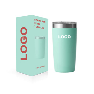 Gobelet à bière en acier inoxydable à double paroi isolé sous vide de qualité supérieure, 20 oz, avec couvercle magnétique, pour les fêtes et la maison - Product Image 1