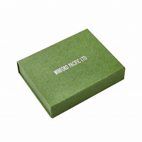 Boîte d'emballage magnétique pliable en papier kraft noir, simple et élégante, personnalisée, pour masque de sommeil et vêtements, vente en gros