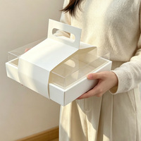 Boîte à gâteau transparente 4 pièces