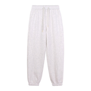 Pantalones Deportivos Casuales de Felpa Gruesa de 420 g/m², de Algodón y Poliéster, con Cordón, Logotipo Personalizado, Lisos, Unisex - Product Image 1