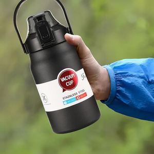 Botella de Agua Deportiva Portátil Promocional, Termo Aislado al Vacío de Acero Inoxidable con Tapa de Cierre a Presión - Product Image 3