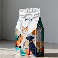 Sachet Doypack Premium pour Aliments pour Animaux avec Soufflet Latéral pour Stabilité, Taille et Épaisseur Personnalisables, Fermeture Éclair de Qualité Alimentaire, pour Aliments pour Oiseaux et Gelée de Lait
