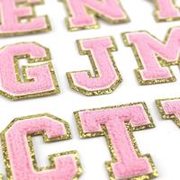 Patch brodé en tissu sergé 3D, Logo personnalisé OEM, lettres et chiffres, en fer à repasser, à vendre