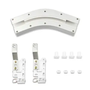 BCM500 Electric <strong>Curtain</strong> Track <strong>Rail</strong> 90/135 Degree Arc Track <strong>Corner</strong> for Window Smart Electronic Metal for Bathroom Application - Product Image 2