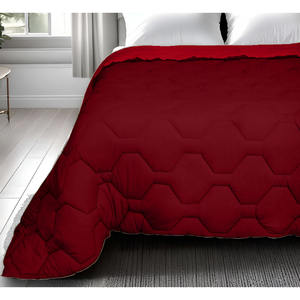 ACAPULCO LINE - Couette simple 170x260 cm bicolore double face bordeaux - Product Image 1