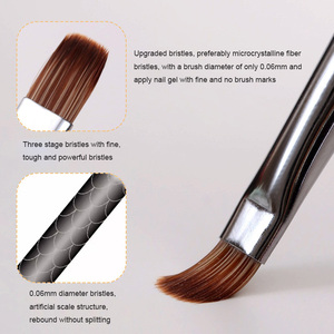 Pinceau à ongles double embout avec manche métallique, détachable, 2-en-1, pour liner acrylique et gel de construction pour ongles - Product Image 4