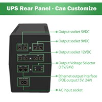 UPS 45w 60w UPS Cadangan Daya dengan Baterai Asam Timbal untuk Router Kamera CCTV