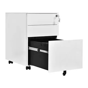 Drawer Natural Under Desk Card 300mm Keeping Horizontal Staff Rotating Luoyang Smart Sturdy Storage Cabinet Office File