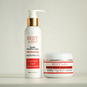 Crema blanqueadora para la piel, conjunto de cuidado de la piel blanqueador de manchas oscuras, suero blanqueador de piel súper doble glutatión - Product Image 6