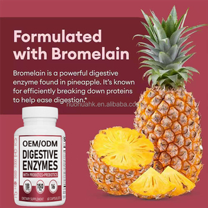 Enzymes digestives avec probiotiques et prébiotiques, 60 capsules, complément alimentaire pour soutenir la santé digestive - Product Image 5