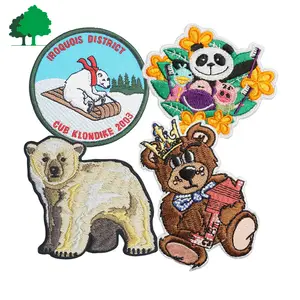 Custom size Bear embroidery patch