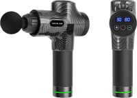 Pistola de Masaje Muscular Portátil de Tejido Profundo con Pantalla LCD, Motor sin Escobillas de 1600-2800 RPM para Recuperación de Dolores Musculares