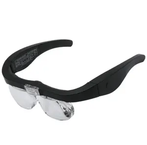 NO.11537DC קלאסי משקפיים סוג USB נטענת קריאת זכוכית מגדלת עם אורות