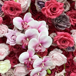 Sturdy Frame Supported <b>Artificial</b> Flower Wall 8ft x 8ft Wedding Reception Stage Background Decor - Product Image 4