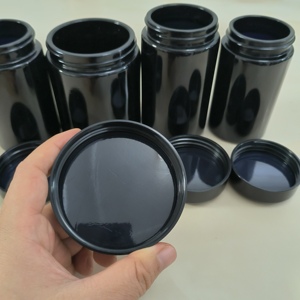 Rond Grand Pot de Rangement en Verre pour Herbes, Étanche et Étanche à l'Air, Violet, Violet Foncé, 100ml, 150ml, 200ml, 250ml, 500ml - Product Image 2